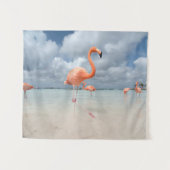 Flamingo-Strand Aruba Wandteppich (Vorderseite (Horizontal))