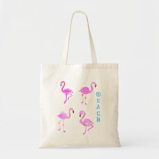 Flamingo-Strand-Tasche Tragetasche (Vorne)