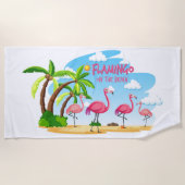 Flamingo Strandtuch (Vorderseite)