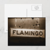 Flamingo Street Las Vegas Postcard Postkarte (Vorne/Hinten)