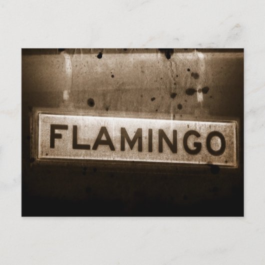 Flamingo Street Las Vegas Postcard Postkarte (Vorderseite)