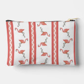 Flamingo Stripe Zipper Pouch Zubehörtasche (Rückseite)
