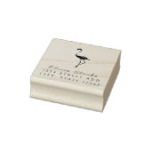 Flamingo Stylish Script Gummistempel (Stempel)