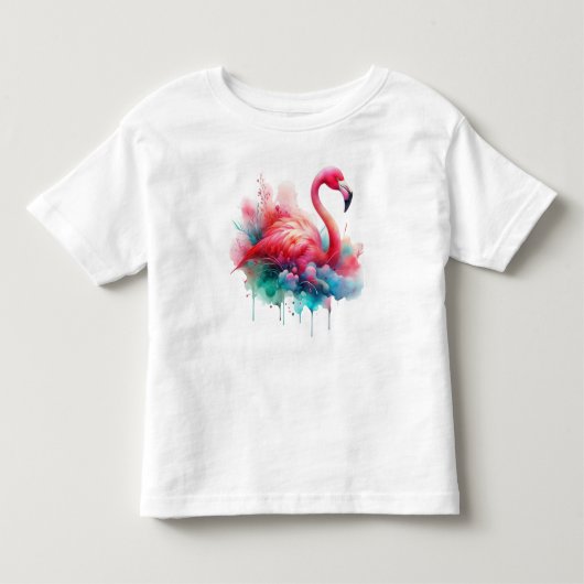 Flamingo Sublimation Kleinkind T-shirt (Vorderseite)