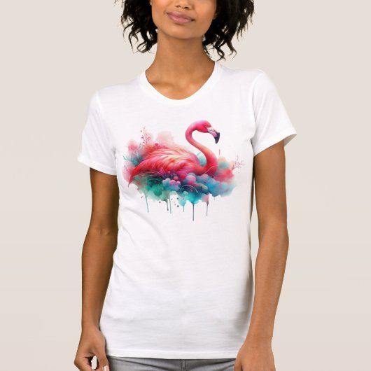 Flamingo Sublimierung-95158 T-Shirt (Vorderseite)