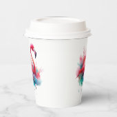 Flamingo Sublimierung-95159 Pappbecher (Links)
