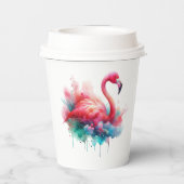 Flamingo Sublimierung-95159 Pappbecher (Rückseite)