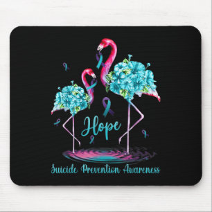 Flamingo-Suizidpräventionsbewusstsein  Mousepad