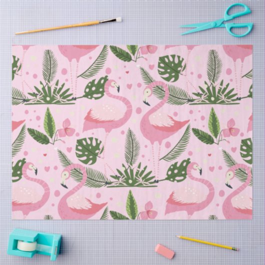 Flamingo Summer Collection 1 Design 10 Seidenpapier (Basteln)