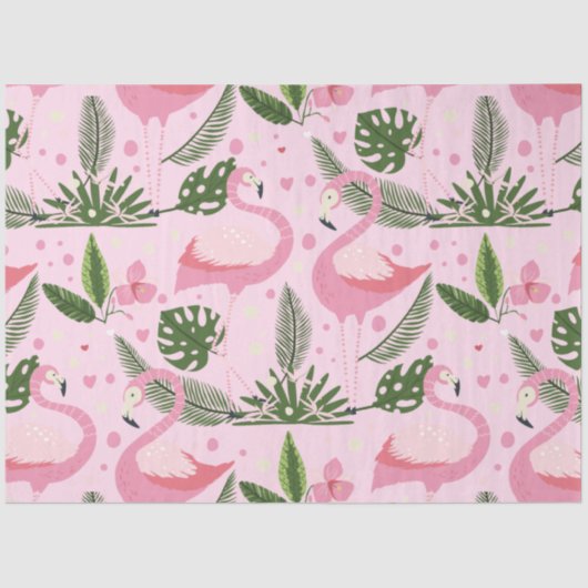 Flamingo Summer Collection 1 Design 10 Seidenpapier (Vorderseite)