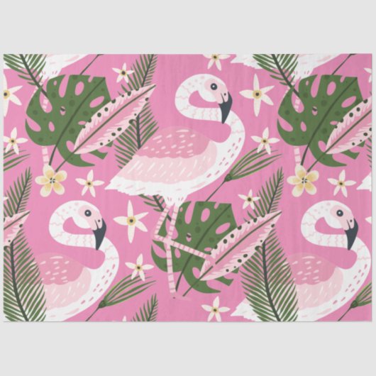 Flamingo Summer Collection 1 Design 1 Seidenpapier (Vorderseite)