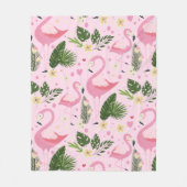 Flamingo Summer Collection 1 Design 8 Fleecedecke (Vorderseite)
