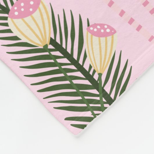 Flamingo Summer Collection 1 Design 8 Fleecedecke (Ecke)