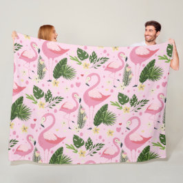 Flamingo Summer Collection 1 Design 8 Fleecedecke