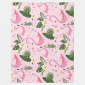 Flamingo Summer Collection 1 Design 8 Fleecedecke (Vorderseite)