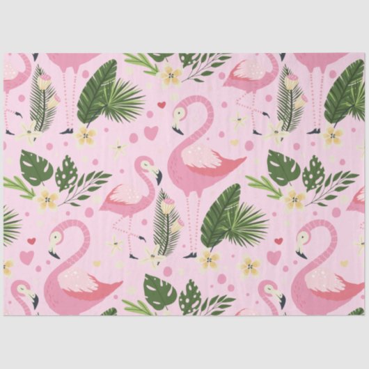 Flamingo Summer Collection 1 Design 8 Seidenpapier (Vorderseite)