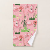 Flamingo Summer Collection Ein Design 4 Badhandtuch Set (Handtuch)