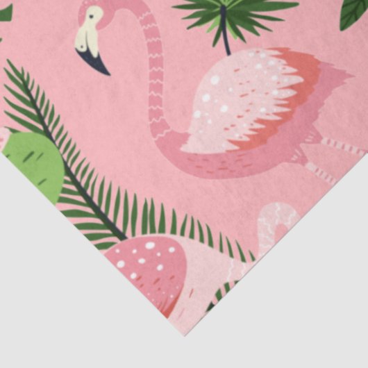 Flamingo Summer Collection ein Design 5 Seidenpapier (Ausschnitt)