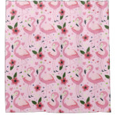 Flamingo Summer Collection ein Design 9 Duschvorhang (Vorderseite)