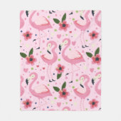 Flamingo Summer Collection ein Design 9 Fleecedecke (Vorderseite)