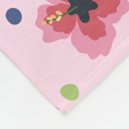 Flamingo Summer Collection ein Design 9 Fleecedecke (Ecke)