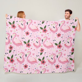 Flamingo Summer Collection ein Design 9 Fleecedecke