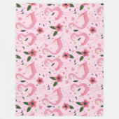 Flamingo Summer Collection ein Design 9 Fleecedecke (Vorderseite)