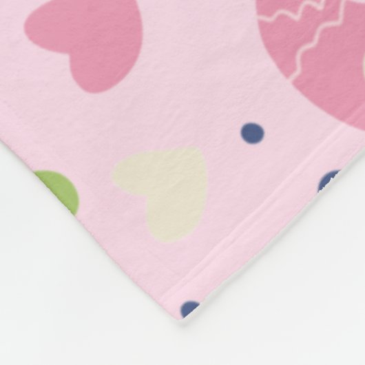 Flamingo Summer Collection ein Design 9 Fleecedecke (Ecke)