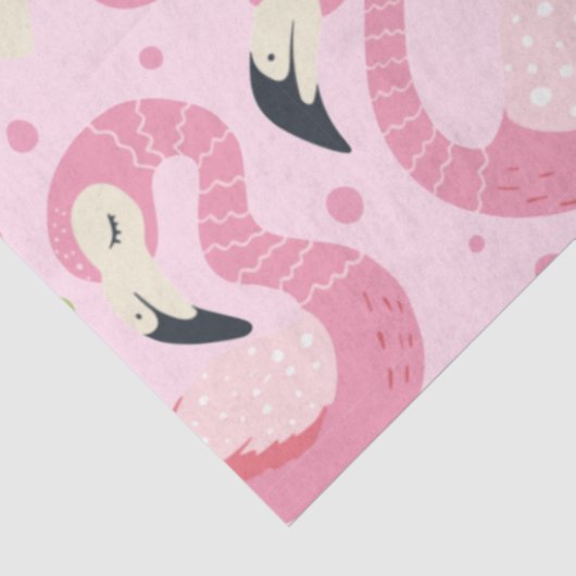 Flamingo Summer Collection ein Design 9 Seidenpapier (Ausschnitt)