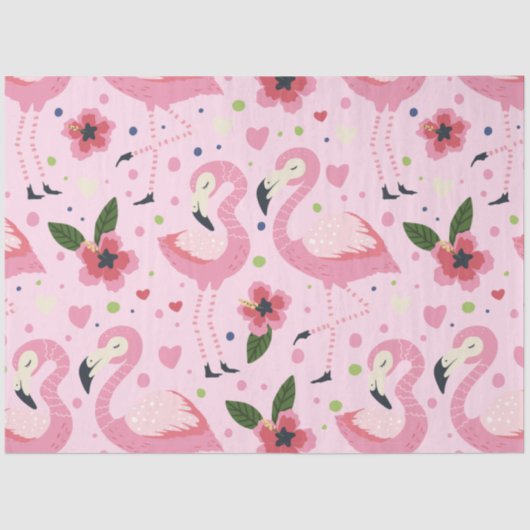 Flamingo Summer Collection ein Design 9 Seidenpapier (Vorderseite)