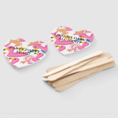 Flamingo summer party fächer (Non-assembled)