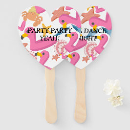 Flamingo summer party fächer