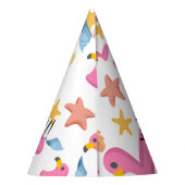 Flamingo summer party partyhütchen (Rückseite)
