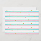 Flamingo Summer Tropical Birthday Photo Einladung (Rückseite)