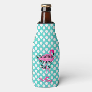 Flamingo Summer Vibes nur Flasche Cooler Flaschenkühler