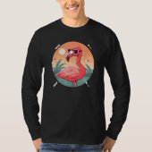 Flamingo Sunglasses Pink Bird Tropical Bird T-Shirt (Vorderseite)