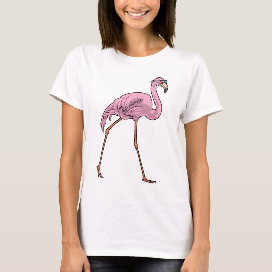 Flamingo Sunglasses T-Shirt (Vorderseite)