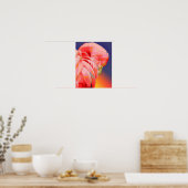 Flamingo sunset poster (Küche)