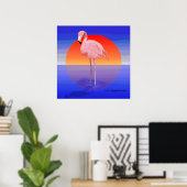 Flamingo Sunset Poster (Heimbüro)