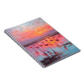 Flamingo Sunset Reflections Notebook Notizblock (Rechte Seite)
