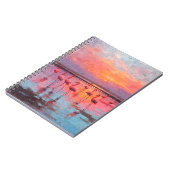 Flamingo Sunset Reflections Notebook Notizblock (Linke Seite)