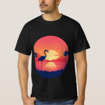 Flamingo Sunset Serenity T - Shirt
