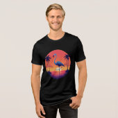 Flamingo Sunset Serenity T - Shirt (Vorderseite voll)