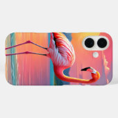 Flamingo Sunset Tropical Beach Case-Mate iPhone Hülle (Rückseite (Horizontal))