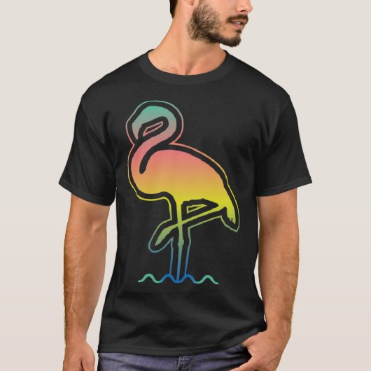 Flamingo Sunset Vibes  Summer Family Vacation Isla T-Shirt (Vorderseite)