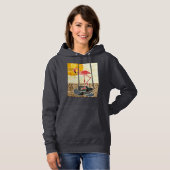 Flamingo-Sweatshirt Hoodie (Vorne ganz)