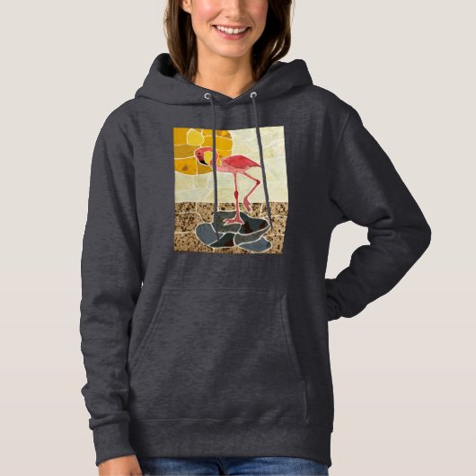 Flamingo-Sweatshirt Hoodie (Vorderseite)