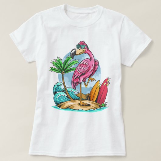 Flamingo T-Shirt (Design vorne)