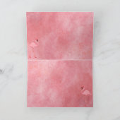 Flamingo-Tanz Karte (Innenseite)