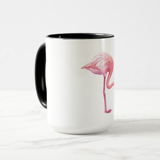 Flamingo Tasse (Vorderseite Links)